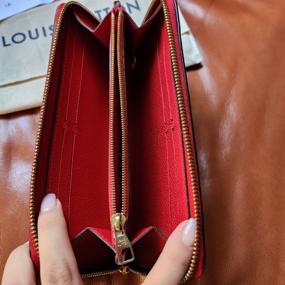 Louis Vuitton Red Clemence Wallet - Picture 10 of 16